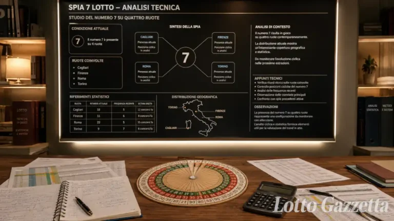 Spia 7 Lotto: analisi potente su Cagliari e Roma
