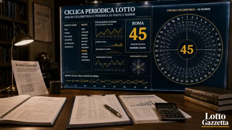 Ciclica Periodica Lotto: distanza 45 su Roma