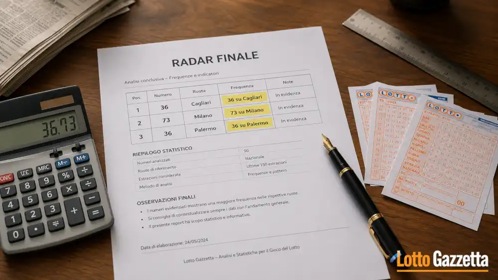 Radar Finale Lotto: 36 guida il prossimo colpo 7 Radar Finale Lotto: 36 guida il prossimo colpo