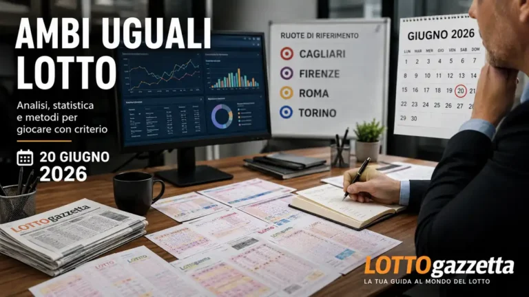 Ambi Uguali Lotto: 13 casi forti su Roma e Torino
