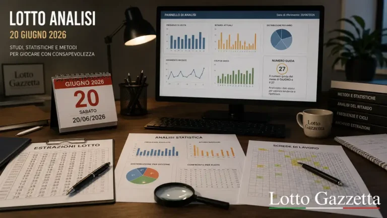 Analisi Lotto 20 giugno 2026: forte segnale 27