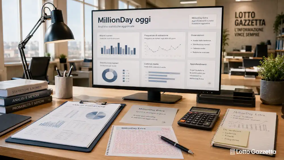 MillionDay oggi numeri risultati e guida su Lotto Gazzetta