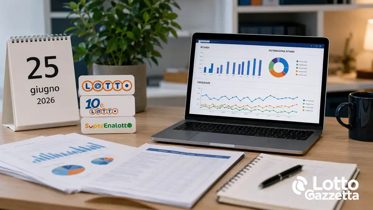 Estrazioni Lotto 10eLotto SuperEnalotto 25 giugno 2026 3 Estrazioni Lotto 10eLotto SuperEnalotto 25 giugno 2026