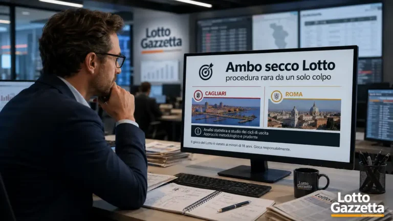 Ambo secco Lotto: colpo raro Cagliari Roma