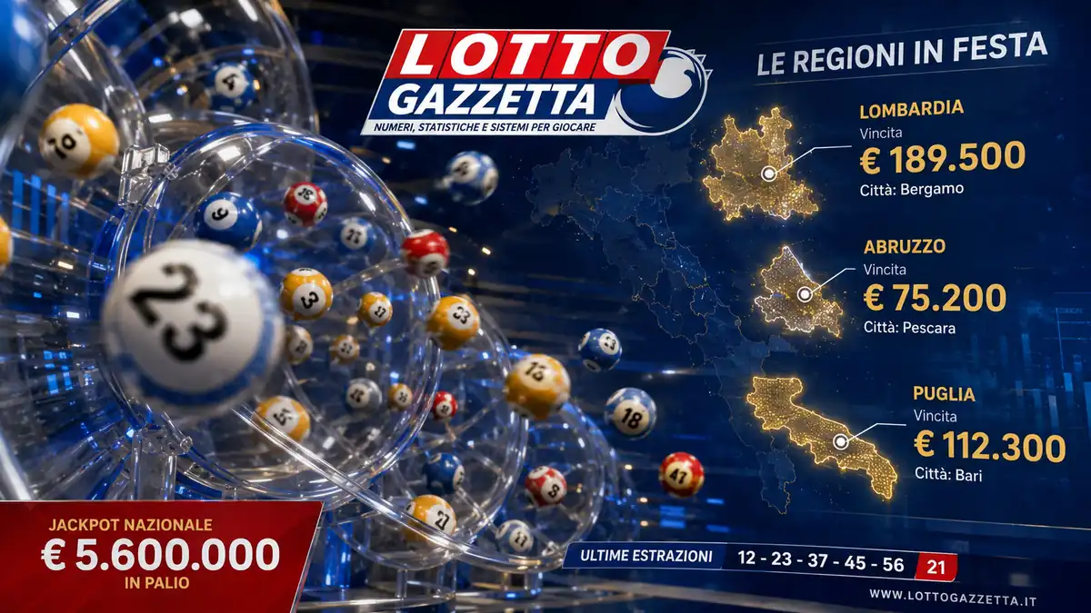 Vincite Lotto 10 e 11 luglio 2026: Campania esulta 3 Vincite Lotto 10 e 11 luglio 2026: Campania esulta