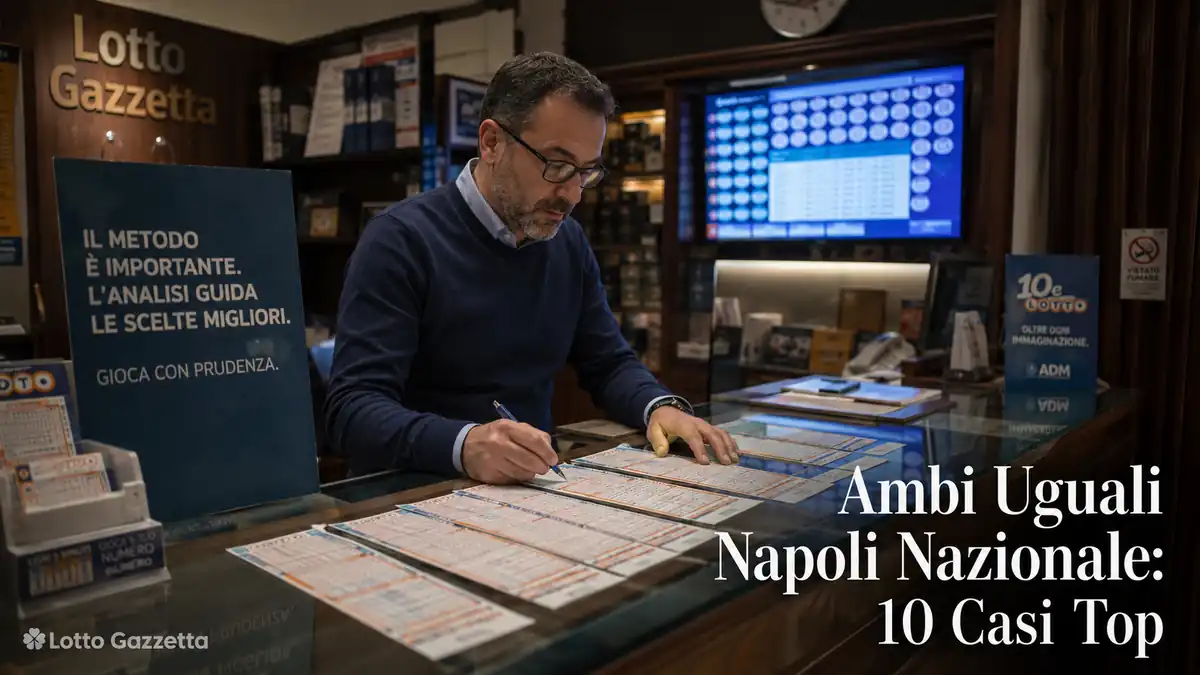 Ambi Uguali Napoli Nazionale: 10 Casi Top 3 Ambi Uguali Napoli Nazionale: 10 Casi Top