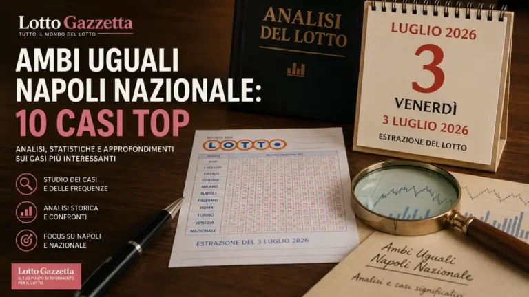 Ambi Uguali Napoli Nazionale: 10 Casi Top 7 Ambi Uguali Napoli Nazionale: 10 Casi Top