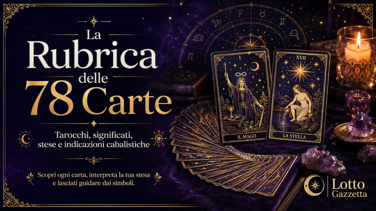 La Rubrica delle 78 Carte: lettura dei Tarocchi online