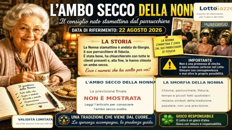 Il consiglio della Nonna dal parrucchiere: un ambo secco nato tra chiacchiere e buonumore