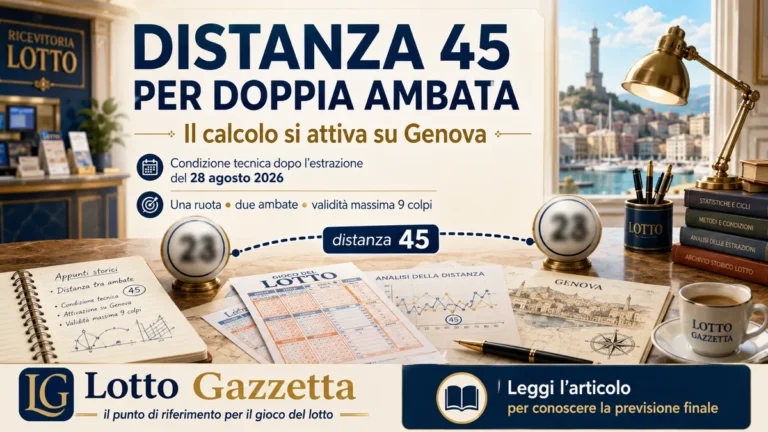 Distanza 45 per doppia ambata: il calcolo si attiva su Genova