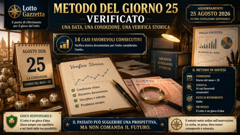 Metodo del giorno 25 verificato: quando la data diventa un criterio di osservazione