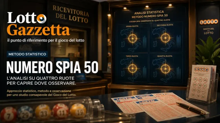 Spia 50 Lotto: 9 casi su 9, statistica notevole 2 Spia 50 Lotto: 9 casi su 9, statistica notevole