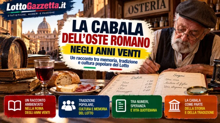 La cabala dell’oste romano negli anni Venti: il registro che separava debiti e sogni
