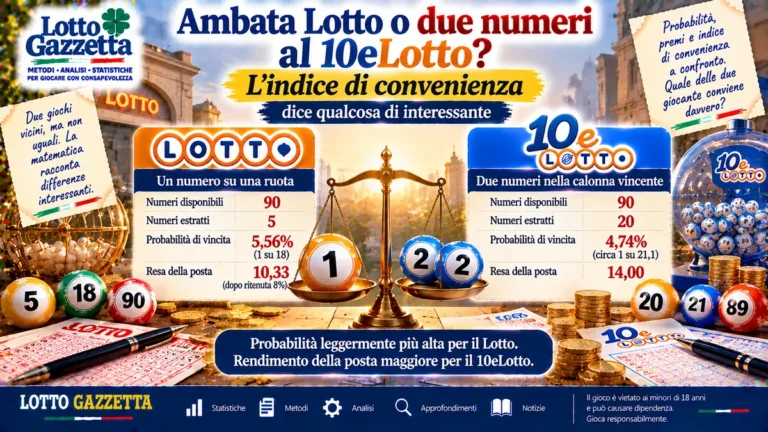 Ambata Lotto o due numeri al 10eLotto? 2 Ambata Lotto o due numeri al 10eLotto?