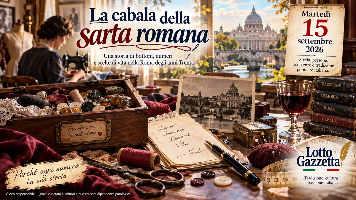 La cabala della sarta romana e quel cassetto pieno di memoria 1