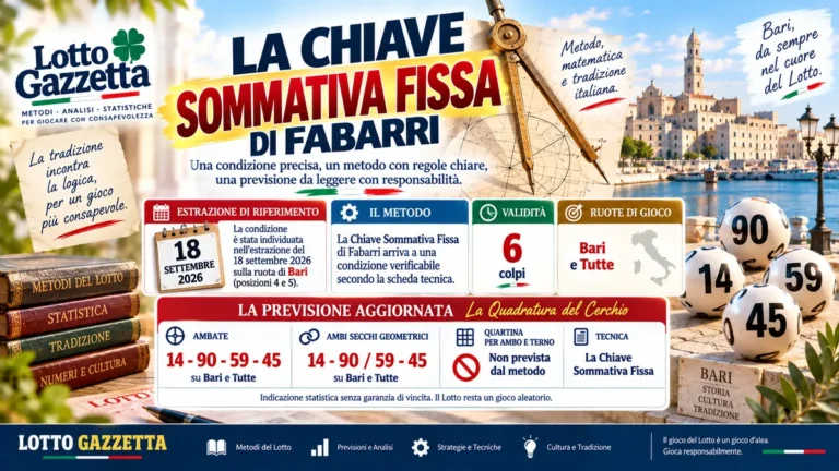 La Chiave Sommativa Fissa di Fabarri: quando il calcolo trova una condizione valida 42 La Chiave Sommativa Fissa di Fabarri: quando il calcolo trova una condizione valida