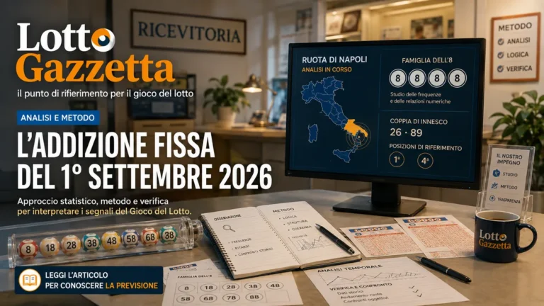 L’addizione fissa del 1° settembre 2026: quando il metodo trova la sua condizione