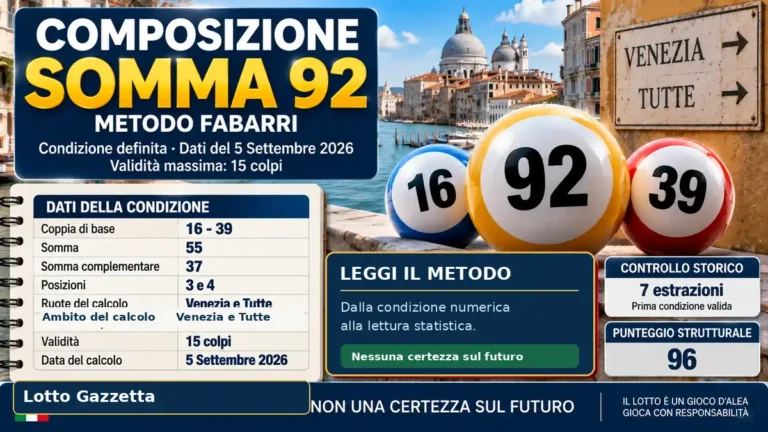 La Composizione Somma 92: una condizione geometrica da leggere con prudenza 4 La Composizione Somma 92: una condizione geometrica da leggere con prudenza