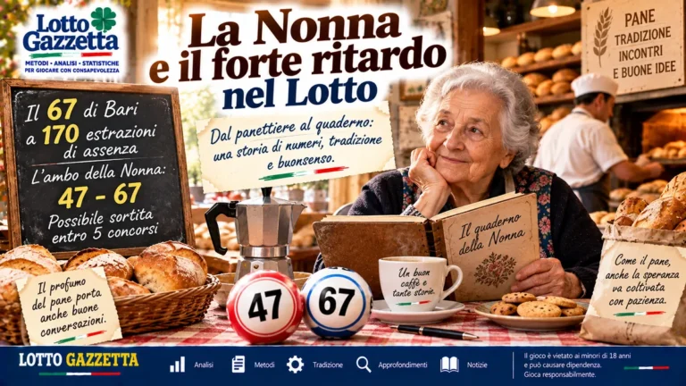 Forte ritardo nel Lotto: la lezione della Nonna dal panettiere 3 Forte ritardo nel Lotto: la lezione della Nonna dal panettiere