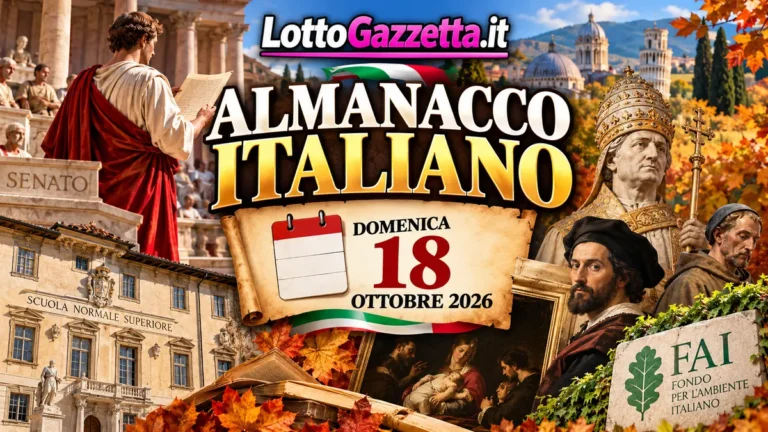 Almanacco italiano del 18 ottobre 2026: memoria e tradizione