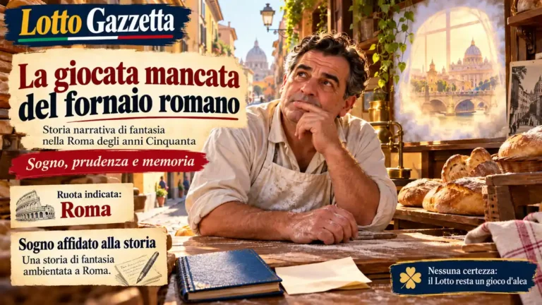 La giocata mancata del fornaio romano: storia dal banco del 15 ottobre 2026 1 La giocata mancata del fornaio romano: storia dal banco del 15 ottobre 2026