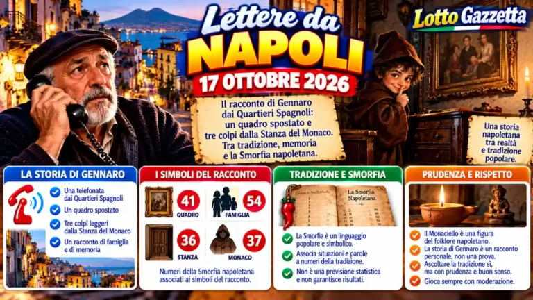 Lettere da Napoli del 17 ottobre 2026: il quadro spostato e i tre colpi nella Stanza del Monaco