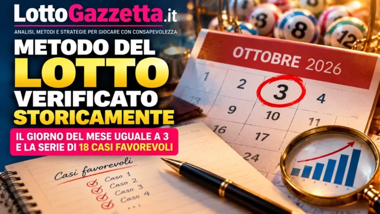 Metodo del Lotto verificato storicamente: quando il calendario diventa criterio 2 Metodo del Lotto verificato storicamente: quando il calendario diventa criterio