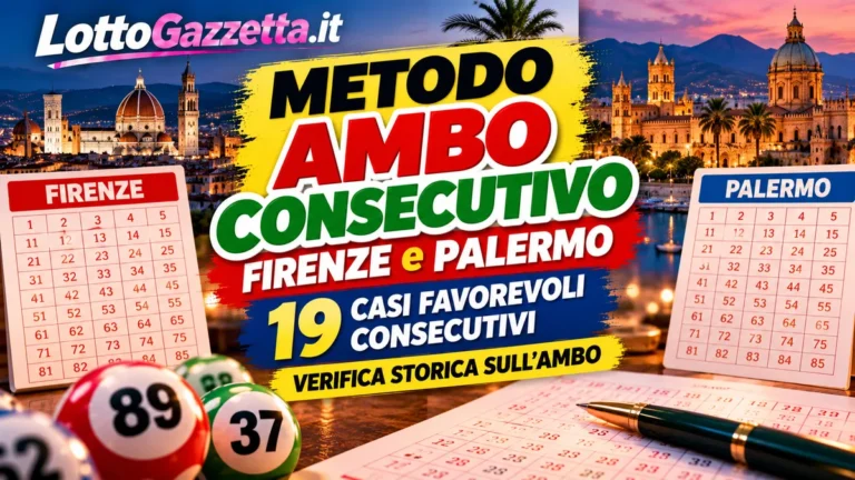 Metodo dell’ambo consecutivo: una condizione doppia da leggere con prudenza