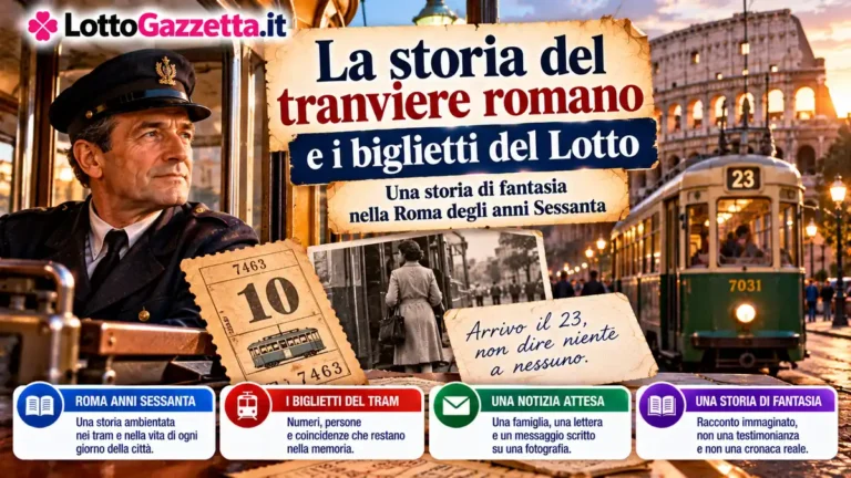 La storia del tranviere romano e i biglietti del Lotto: ventitré ottobre duemilaventisei