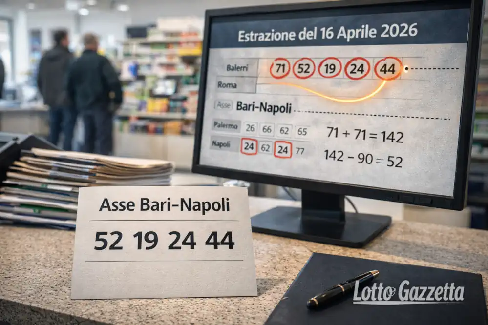 Analisi Lotto 16 aprile: 71 isotopo tra Bari e Napoli 9 Analisi Lotto 16 aprile: 71 isotopo tra Bari e Napoli
