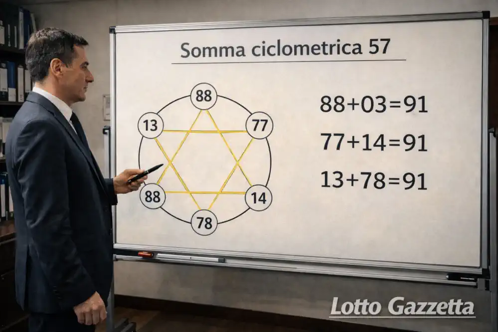 Somma ciclometrica 57: 9 casi perfetti da studiare 9 Somma ciclometrica 57: 9 casi perfetti da studiare