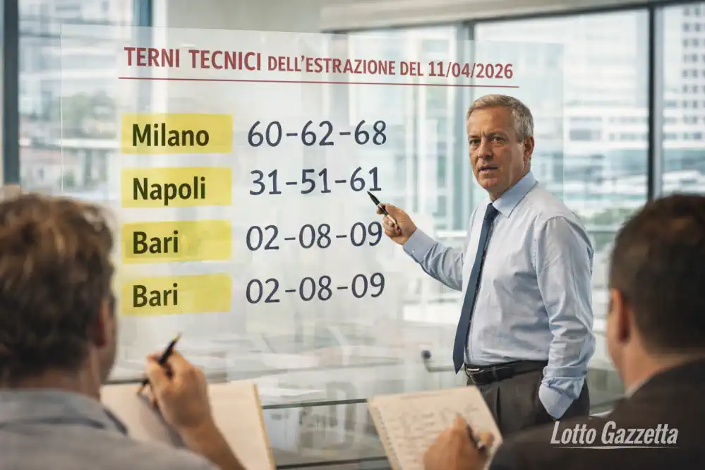 Analisi Lotto 11 aprile 2026: ritardi e terni chiave 6 Analisi Lotto 11 aprile 2026: ritardi e terni chiave
