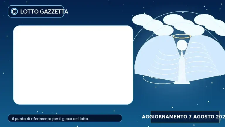 Numeri degli Angeli Custodi per l’estrazione del 7 Agosto 2026 3 Numeri degli Angeli Custodi per l’estrazione del 7 Agosto 2026