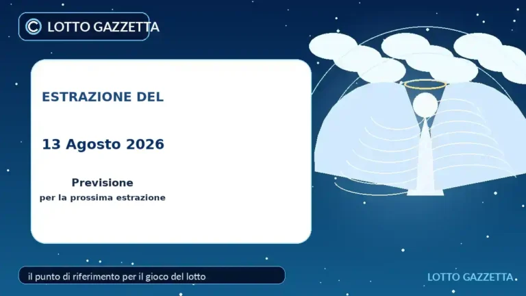 Numeri degli Angeli Custodi per l’estrazione del 13 Agosto 2026 7 Numeri degli Angeli Custodi per l’estrazione del 13 Agosto 2026