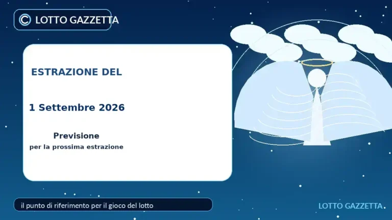 Numeri degli Angeli Custodi per l’estrazione del 1 Settembre 2026