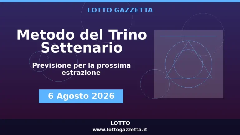 Metodo del Trino Settenario per l’estrazione del 6 Agosto 2026
