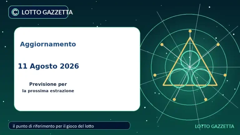 Metodo del Trino Settenario per l’estrazione del 11 Agosto 2026 3 Metodo del Trino Settenario per l’estrazione del 11 Agosto 2026