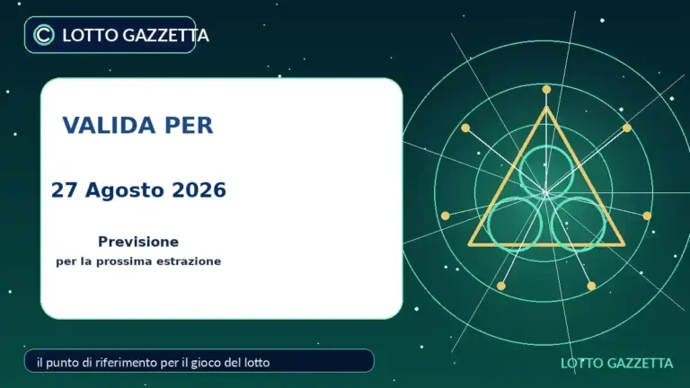 Metodo del Trino Settenario per l’estrazione del 27 Agosto 2026 2 Metodo del Trino Settenario per l’estrazione del 27 Agosto 2026