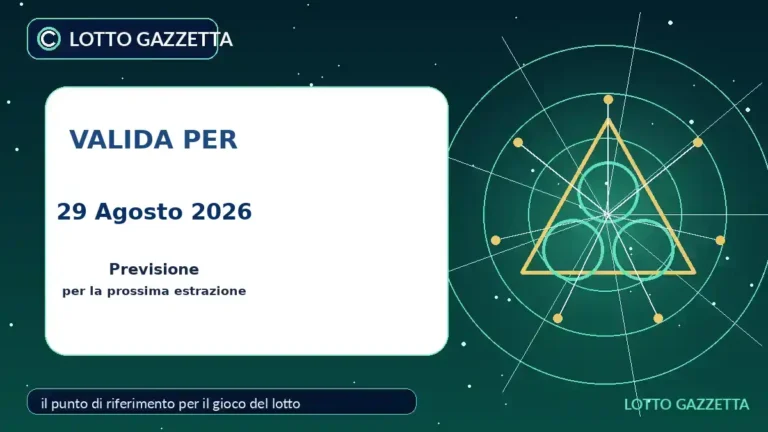 Metodo del Trino Settenario per l’estrazione del 29 Agosto 2026