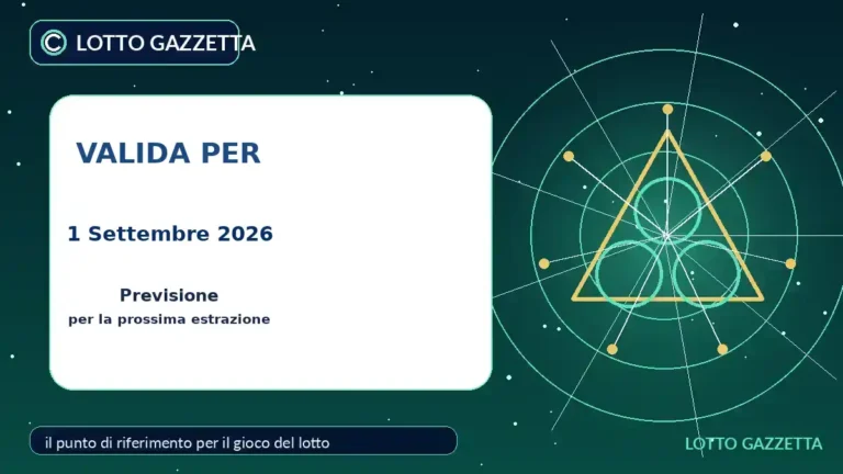 Metodo del Trino Settenario per l’estrazione del 1 Settembre 2026