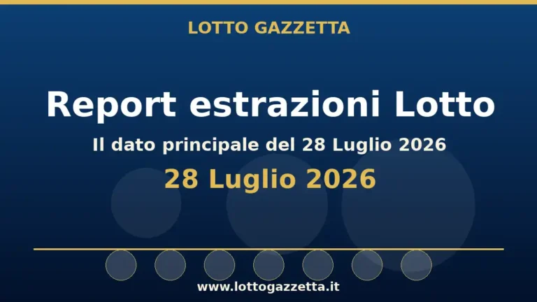 Estrazioni Lotto: Il 69 si ripete 3 volte del 28 Luglio 2026