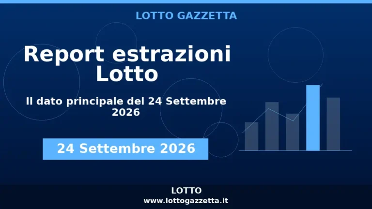 Estrazioni Lotto: Il 57 si ripete 2 volte del 24 Settembre 2026 3 Estrazioni Lotto: Il 57 si ripete 2 volte del 24 Settembre 2026