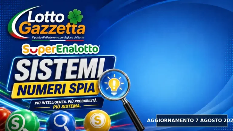 Sistemi Numeri Spia SuperEnalotto: il 49 guida le convergenze per il 7 Agosto 2026