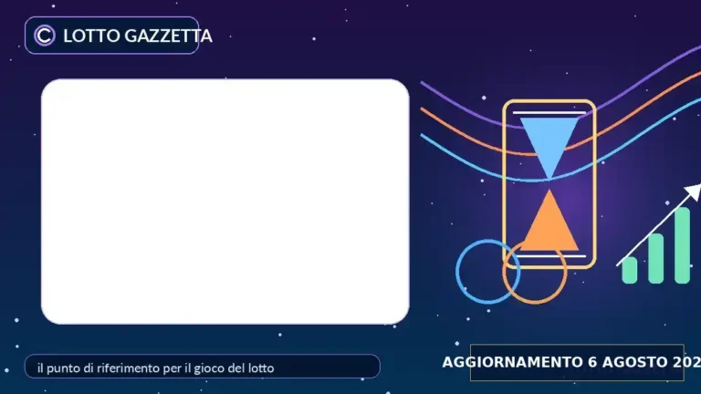 Abbinamenti di ritardatari e frequenti dopo l’estrazione del 6 Agosto 2026