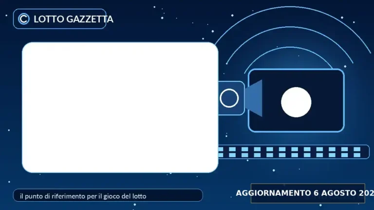 Video e risultati delle estrazioni Lotto del 6 Agosto 2026 2 Video e risultati delle estrazioni Lotto del 6 Agosto 2026
